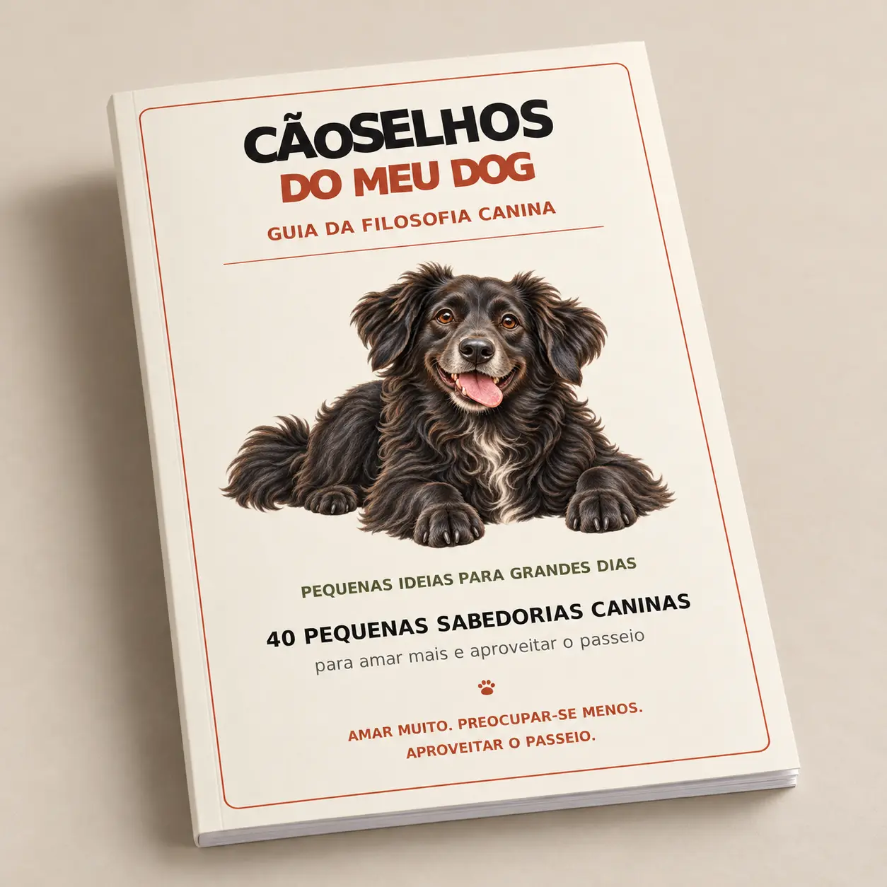 Mockup do Guia da Filosofia Canina